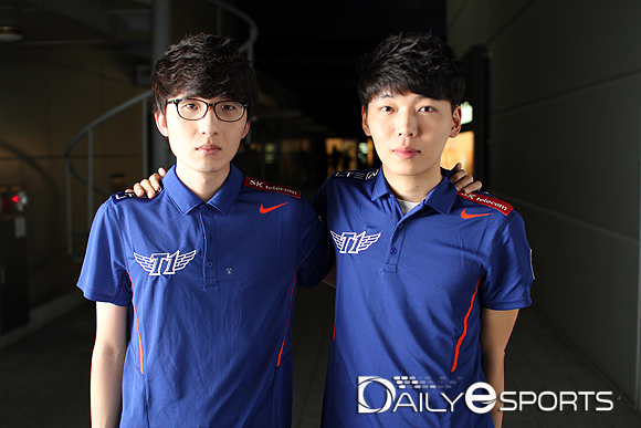 SK텔레콤 이지훈(왼쪽)-장경환