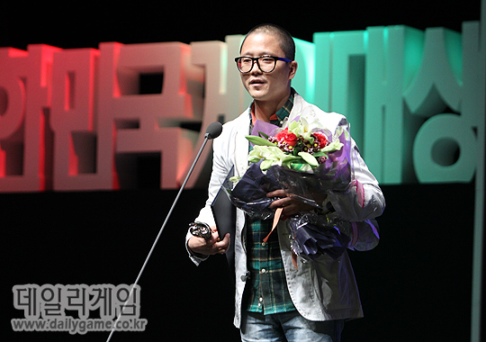 '몬길이'로 최우수상을 수상한 씨드나인 김건 대표