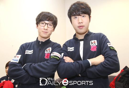 팀 승리를 이끈 '마파' 원상연(왼쪽)과 '레오파드' 이호성.