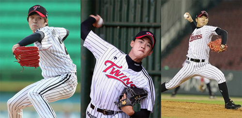 ▲LG마운드의서울고영건3인방,이형종-임정우-신동훈.사진│LG트윈스