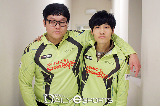 제닉스 스톰X 이정욱(왼쪽)과 양민혁.