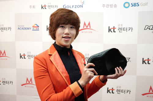 ▲2013-14kt금호렌터카WGTOUR윈터시즌4차전에서통산5승째를달성한한지훈.사진