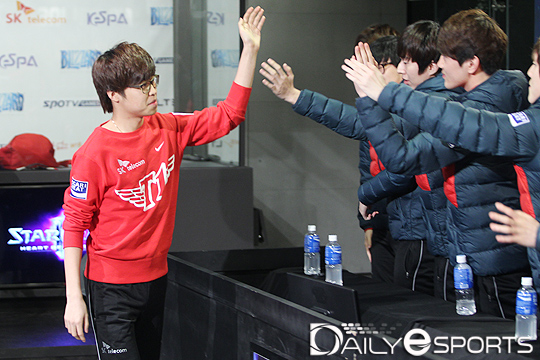 삼성 칸과의 대결에서 극적인 승리를 가져온 SK텔레콤 T1의 2번 주자 김민철.