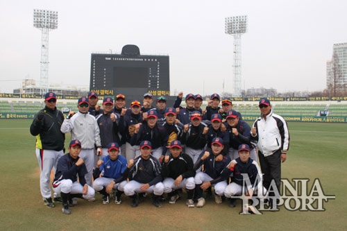 ▲대구전지훈련지에서올시즌선전을다짐하는단국대선수들.사진│김현희기자
