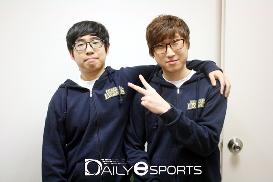마이더스 피오 '락티' 한기현(왼쪽)과 '넥서스' 이준우.