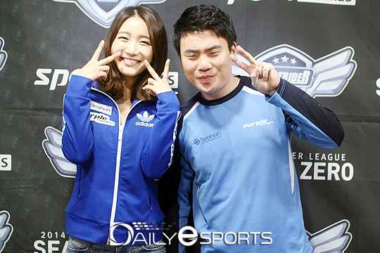 서한퍼플모터스포츠 방은영 매니저와 이은택.