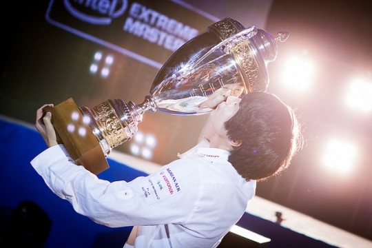 IEM 월드 챔피언십에서 우승을 차지한 김유진(사진출처=Helena Kristiansson of esportphoto.com)