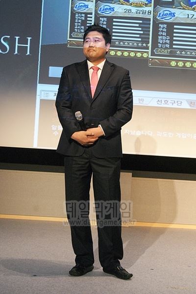 프로야구매니저 비전 발표회장에 가장 먼저 모습을 드러낸 양준혁 해설위원.