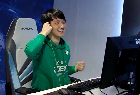 에이서 문성원(사진 캡처=WCS 유럽 방송)