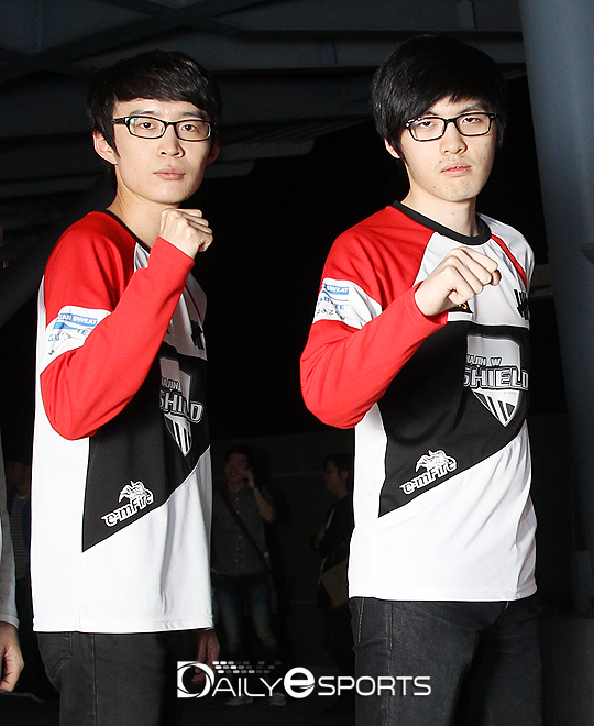 나진 실드 이재민(왼쪽)과 유병준.