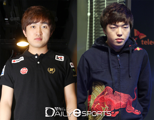 KT 이영호와 IM 이승현.