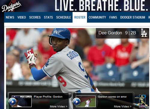 ▲단일시즌100도루클럽8번째멤버에도전하는LA다저스의디고든.사진│LA다저스