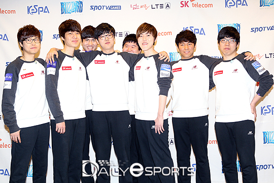 3라운드 정규 시즌 1위로 결승전에 오른 SK텔레콤.
