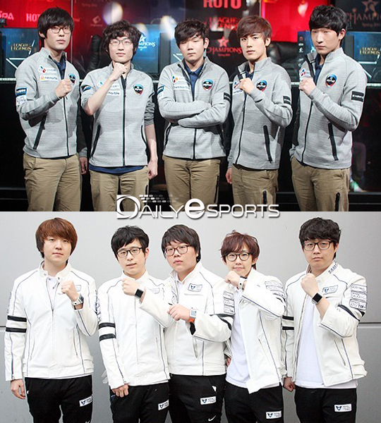 CJ 블레이즈(위)와 삼성 오존.