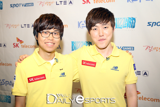 SK텔레콤 우승을 이끈 이적생 듀오 김민철(왼쪽)과 김도우.