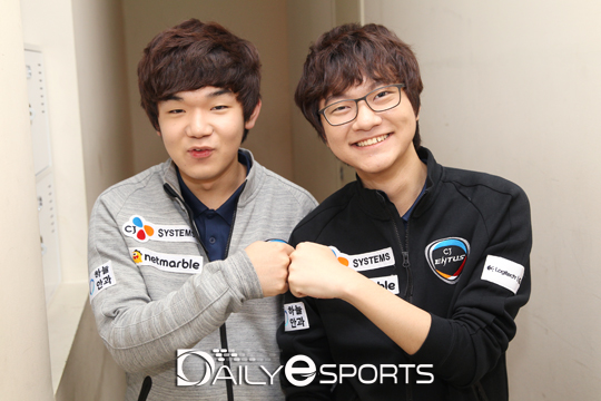 CJ '데이드림' 강경민(왼쪽)과 '매드라이프' 홍민기.