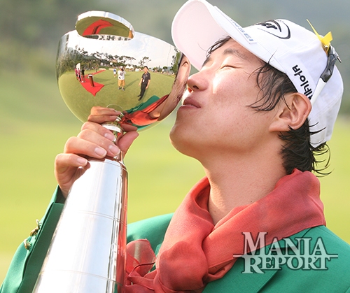 ▲보성CC클래식에서2개대회연속우승을차지한김우현.사진