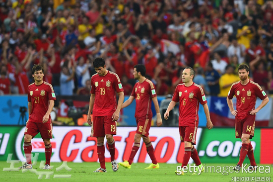 '무적함대'스페인이무너졌다(사진=ⓒGettyImages/멀티비츠제공)