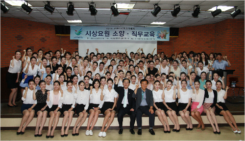 인천AG 시상요원, "시상식 품격 높일 것"
