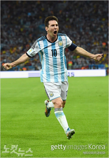 2014브라질월드컵조별리그에서2경기연속골을기록한아르헨티나의리오넬메시(사진=ⓒGettyImages/멀티비츠제공)
