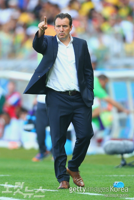 벨기에축구대표팀의마르크빌모츠감독(사진=ⓒGettyImages/멀티비츠제공)
