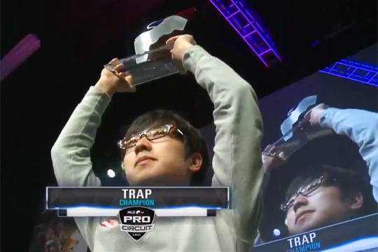 MLG 애너하임에서 우승을 차지한 IM 조성호(사진 캡처=메이저리그게이밍 방송)