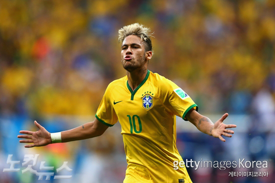 브라질의간판스타네이마르(사진=ⓒGettyImages/멀티비츠제공)