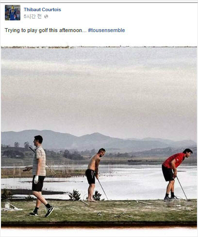 벨기에골키퍼티보쿠르투아페이스북캡쳐.