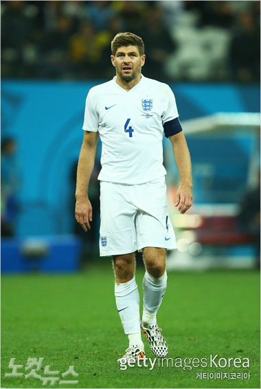잉글랜드대표팀의간판스타스티븐제라드(사진=ⓒGettyImages/멀티비츠제공)