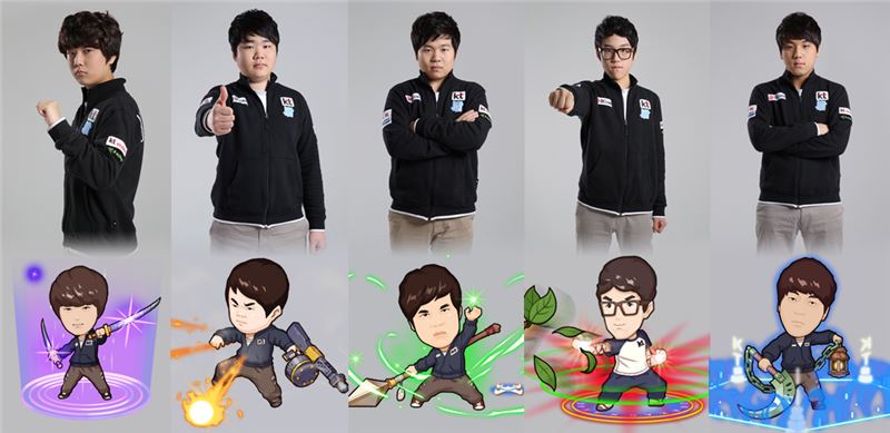 KT 애로우즈, 게임 캐릭터로 등장