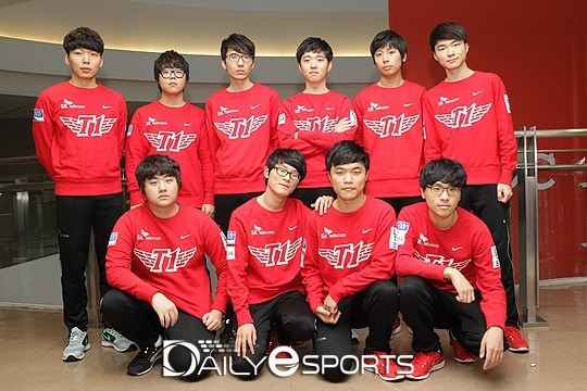 SK텔레콤 T1 리그 오브 레전드 팀.