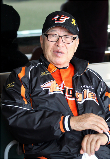 '전반기,생각하기도싫어'김응용한화감독.(자료사진=한화이글스)