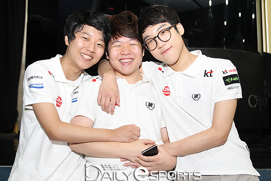 (왼쪽부터)KT 애로우즈 김찬호, 송의진, 이병권.