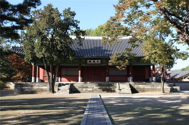 3차원 정밀측량이 시행된 성균관 현장 사진.