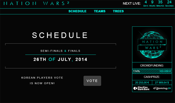 네이션 워즈 시즌2 공식 홈페이지 캡처