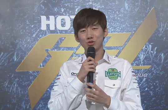 진에어 그린윙스 이병렬(사진=곰exp 방송화면 캡처).