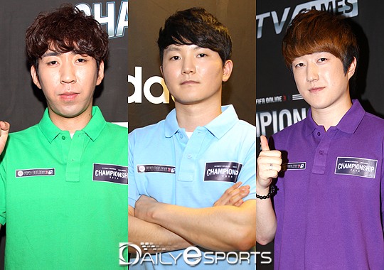 개인전 4강에 진출한 이진규, 양진협, 박준효(왼쪽부터).