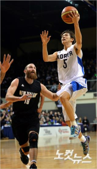 남자농구대표팀의가드김선형(사진제공=KBL)