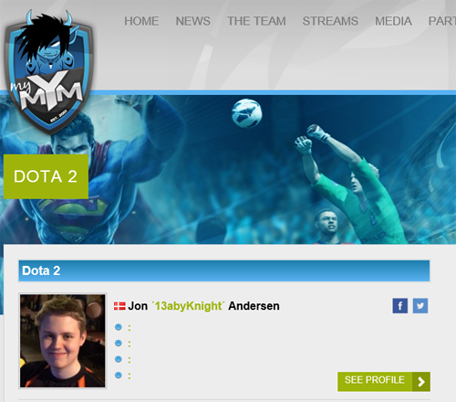 'BabyKnight' 존 앤더슨, 도타2로 종목 전환