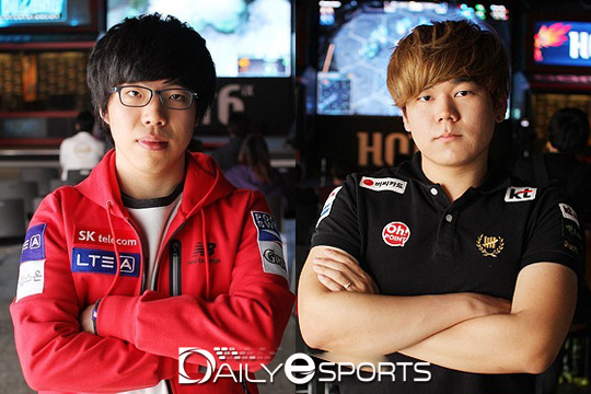 SK텔레콤 정경두(왼쪽)와 KT 김명식.