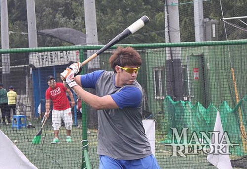 ▲귀국후열심히몸만들기에열중인전시카고컵스유망주김동엽.사진│김현희기자