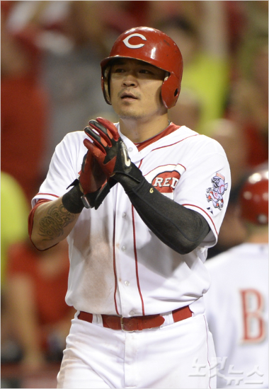 '최고의시즌을보낸팀'지난해추신수는신시내티에서리그최고의1번타자로거듭났고,FA대박의밑거름이됐다.(자료사진)