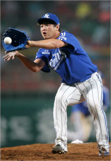 9회말병살타로실점을막은안지만.(자료사진=삼성라이온즈)