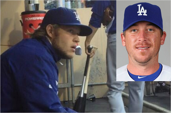 '커쇼브라더,잘좀가르쳐주소'이적생베테랑케빈코레이아(오른쪽)는12일(한국시각)애틀랜타원정에서LA다저스데뷔첫승을거뒀다.이후인터뷰에서기쁨을드러내면서팀동료클레이튼커쇼를본받을뜻을드러냈다.(자료사진=다저스홈페이지,트위터)