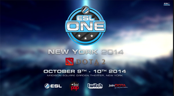 도타2 ESL ONE, 오는 10월 뉴욕서 개최