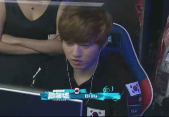 한국 대표 김택용(사진=콩두스타즈파티 인 중국 생방송 캡처).