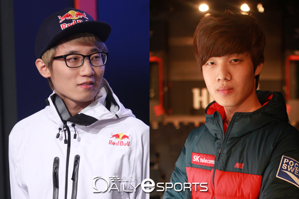 KeSPA컵에서 대결하는 최지성(왼쪽)과 정윤종