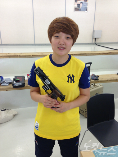 여자사격대표팀의간판스타김장미(사진=노컷뉴스)