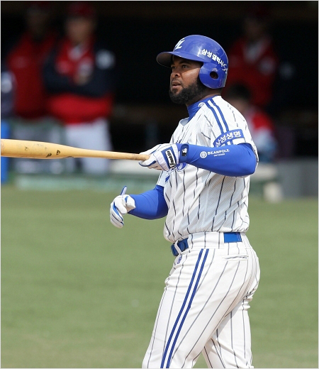 20홈런-20도루를눈앞에두고있는야마이코나바로.(자료사진=삼성라이온스)