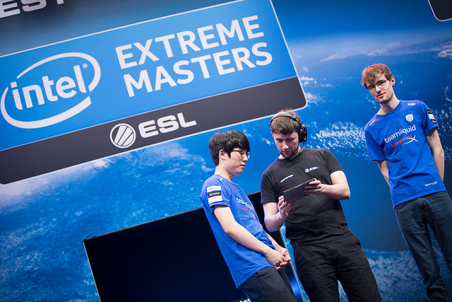 IEM 토론토에 출전 중인 '태자' 윤영서(왼쪽, Photo=ESL, Helena Kristiansson)